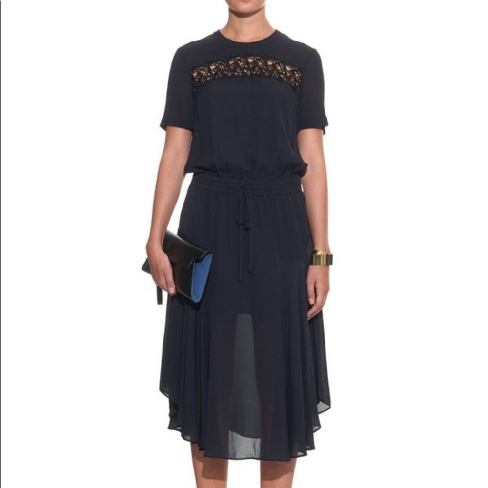 A.L.C. Ardell lace panel midi dress NWOT